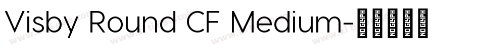 Visby Round CF Medium字体转换